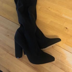 Public desire thigh high boots